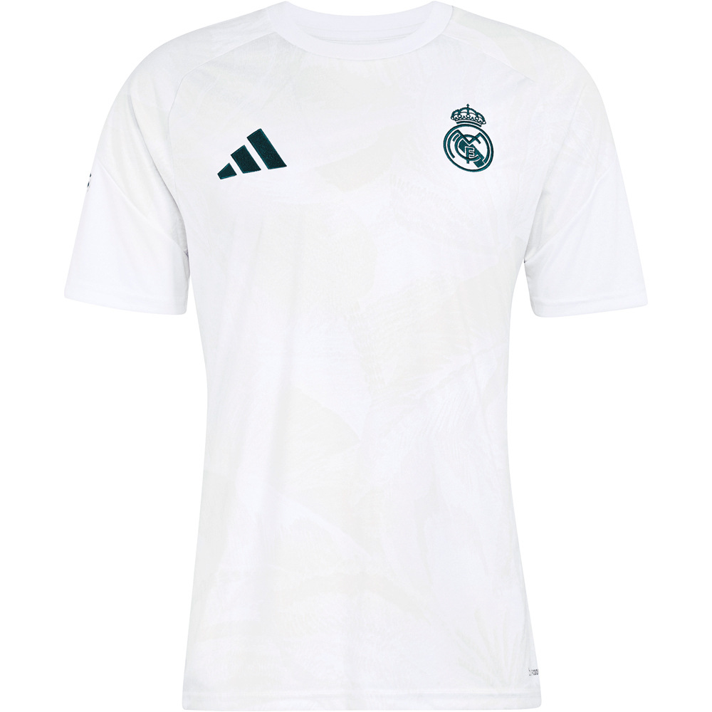 adidas camiseta de fútbol oficiales R.MADRID 27 PRESHI vista frontal