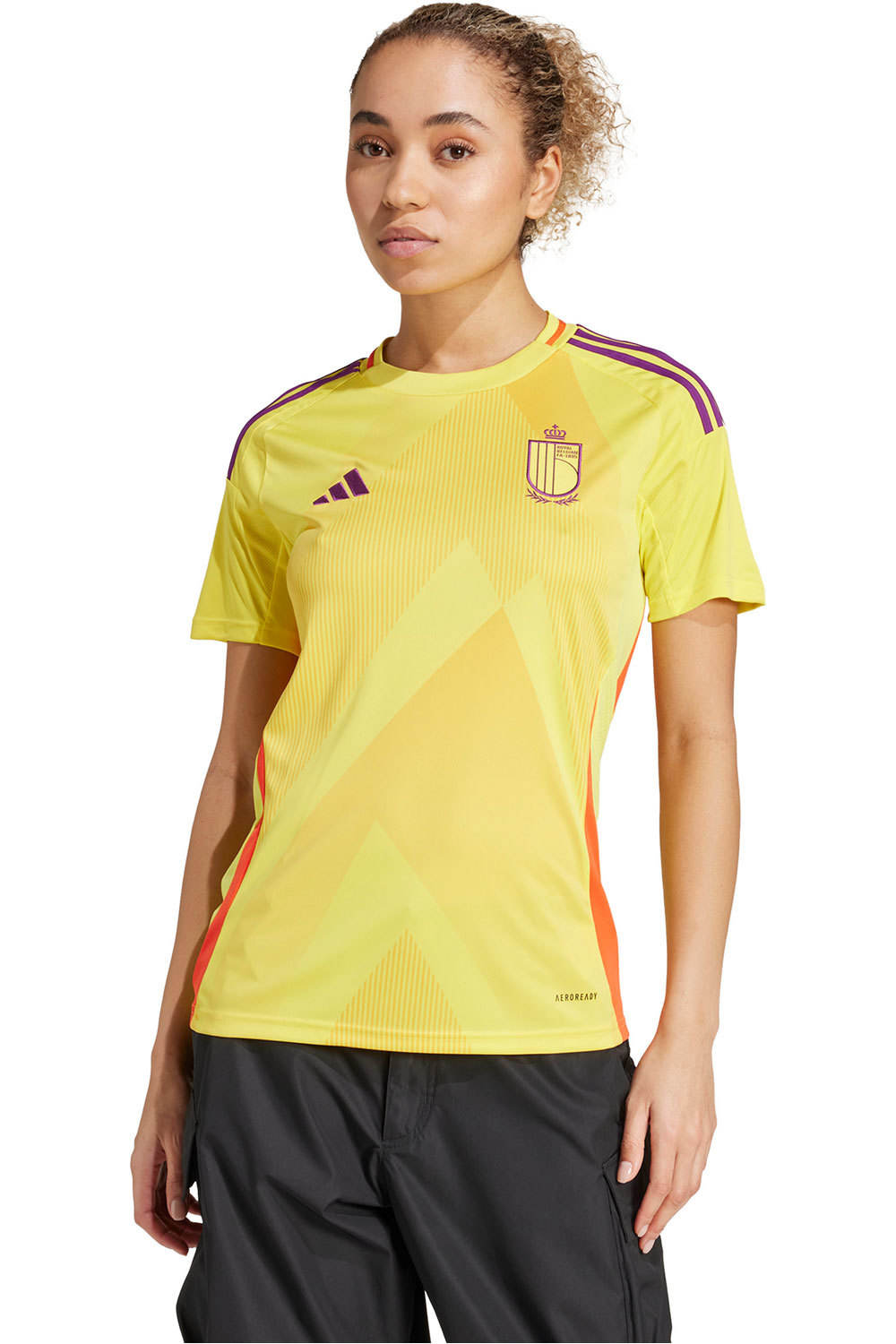 adidas camiseta de fútbol oficiales seleccion femenina Belgica 25 away vista frontal