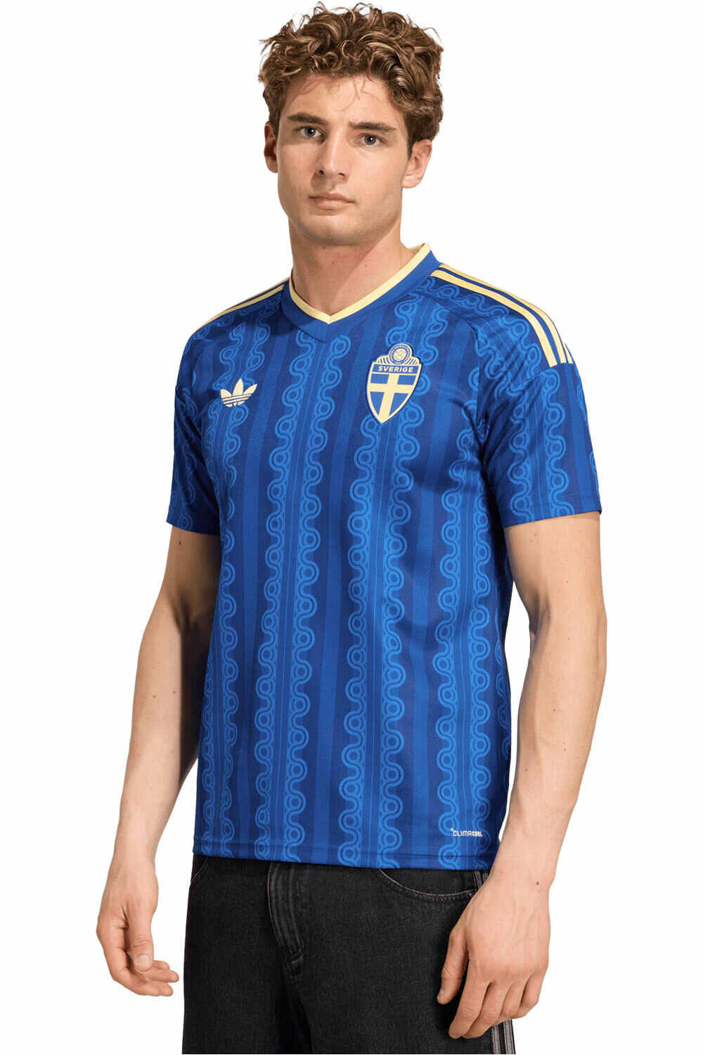 adidas camiseta de fútbol oficiales SUECIA 26 A JSY vista frontal