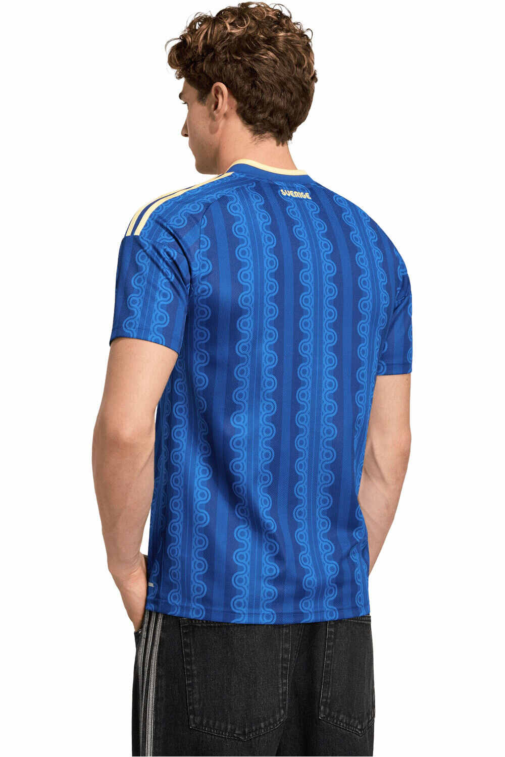 adidas camiseta de fútbol oficiales SUECIA 26 A JSY vista trasera