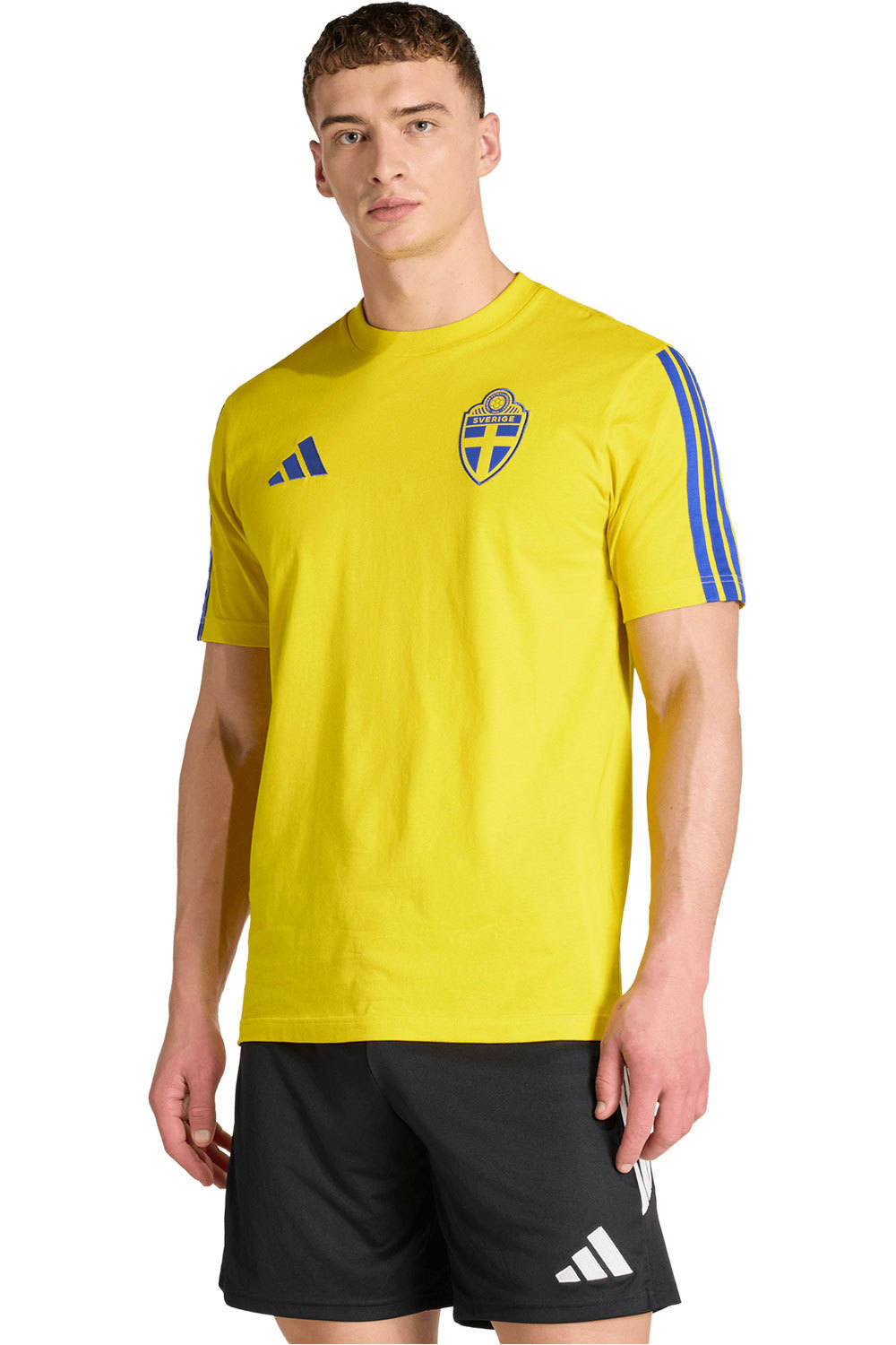adidas camiseta de fútbol oficiales SUECIA 26 DNA TEE vista frontal
