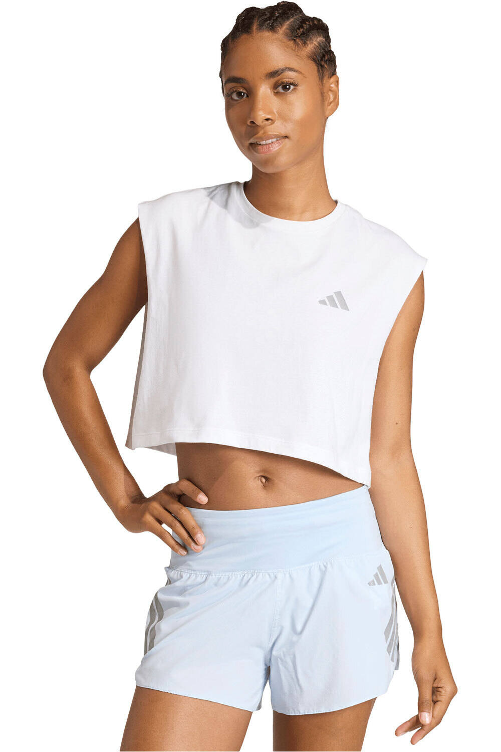 adidas camiseta entrenamiento manga corta mujer ADI365 ESSENTIALS vista frontal