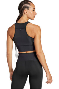 adidas camiseta entrenamiento manga corta mujer ADIZERO CROP W vista trasera