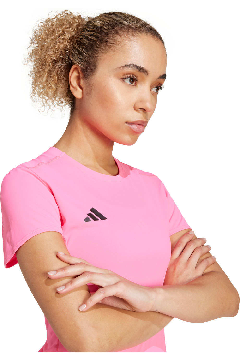 adidas camiseta entrenamiento manga corta mujer ADIZERO E TEE vista detalle