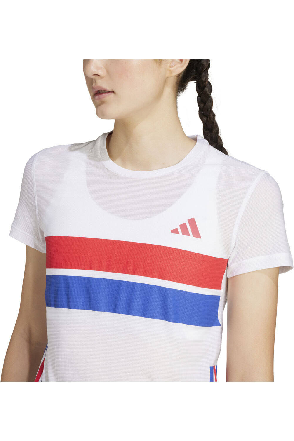 adidas camiseta entrenamiento manga corta mujer ADIZERO R T W vista detalle