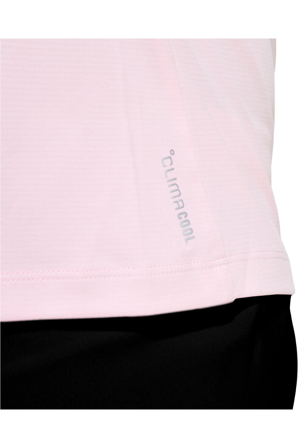 adidas camiseta entrenamiento manga corta mujer Run Ess Tee W vista detalle