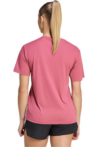 adidas camiseta entrenamiento manga corta mujer Run Ess Tee W vista trasera