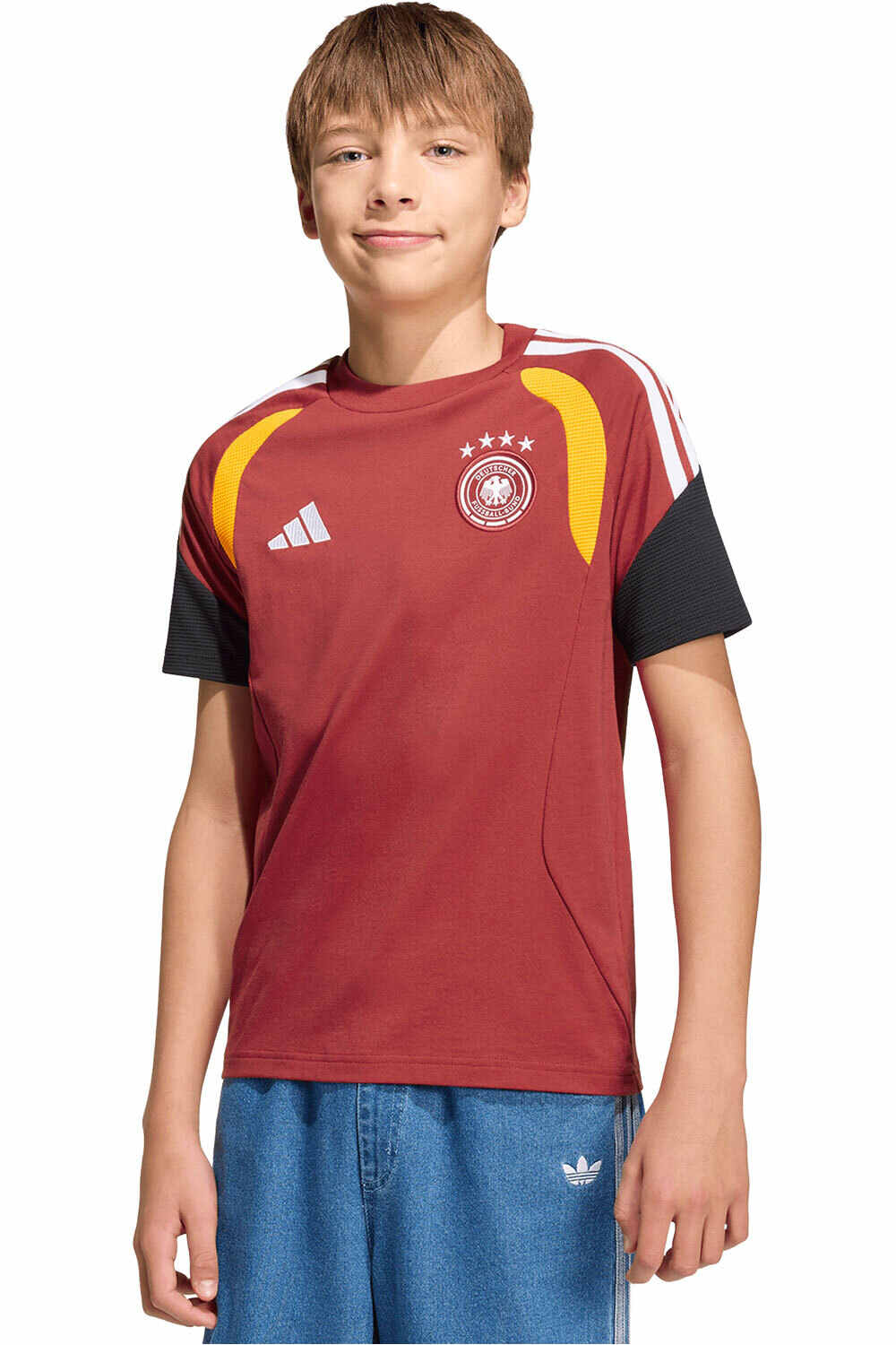 adidas camiseta entrenamiento niño ALEMANIA TIRO 26 SWEAT vista frontal