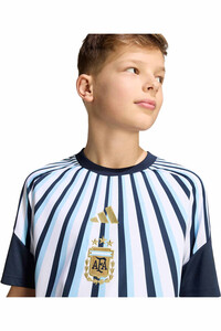 adidas camiseta entrenamiento niño ARGENTINA 26 PREMATCH Y vista detalle