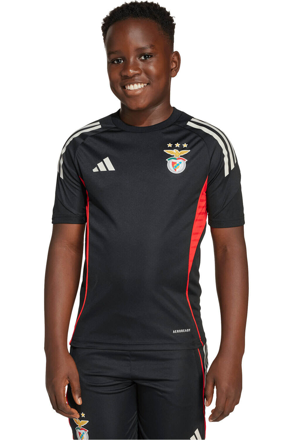 adidas camiseta entrenamiento niño ENTRENO BENFICA TIRO 25 COMPETITION vista frontal