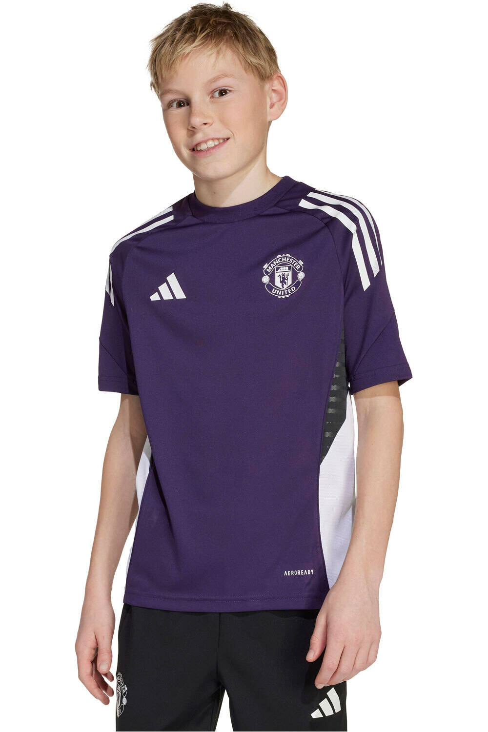 adidas camiseta entrenamiento niño ENTRENO MANCHESTER U TIRO 25 COMPET vista frontal