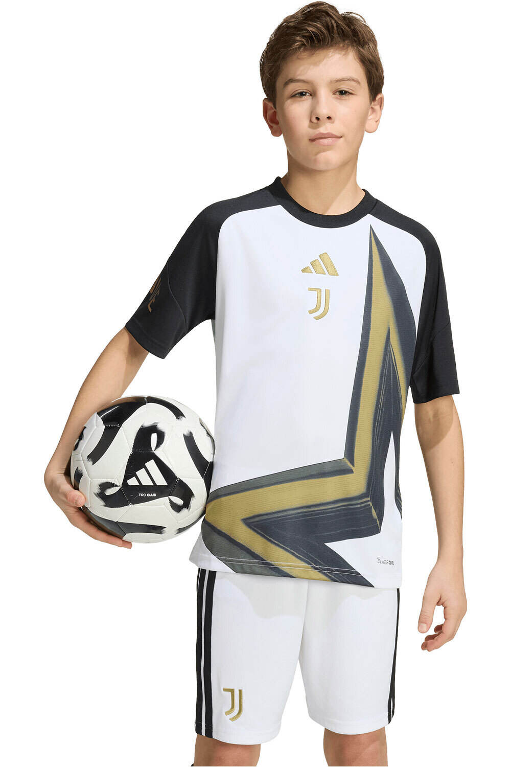 adidas camiseta entrenamiento niño JUVENTUS 27 PRESHI Y vista frontal