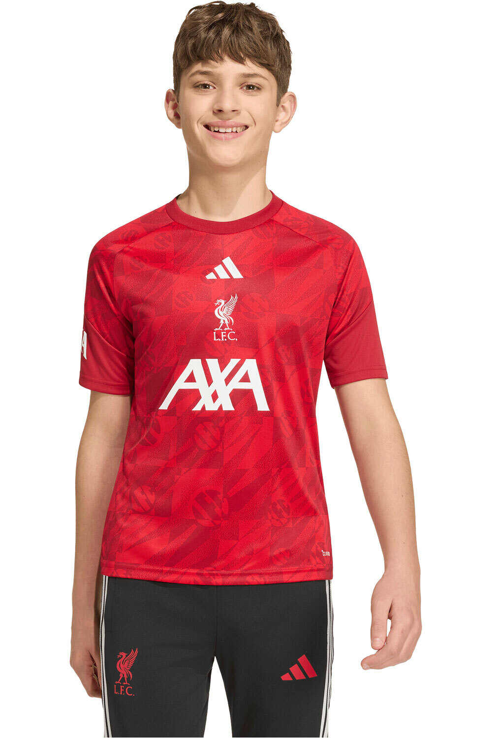 adidas camiseta entrenamiento niño LIVERPOOL 27 PRESHI Y vista frontal