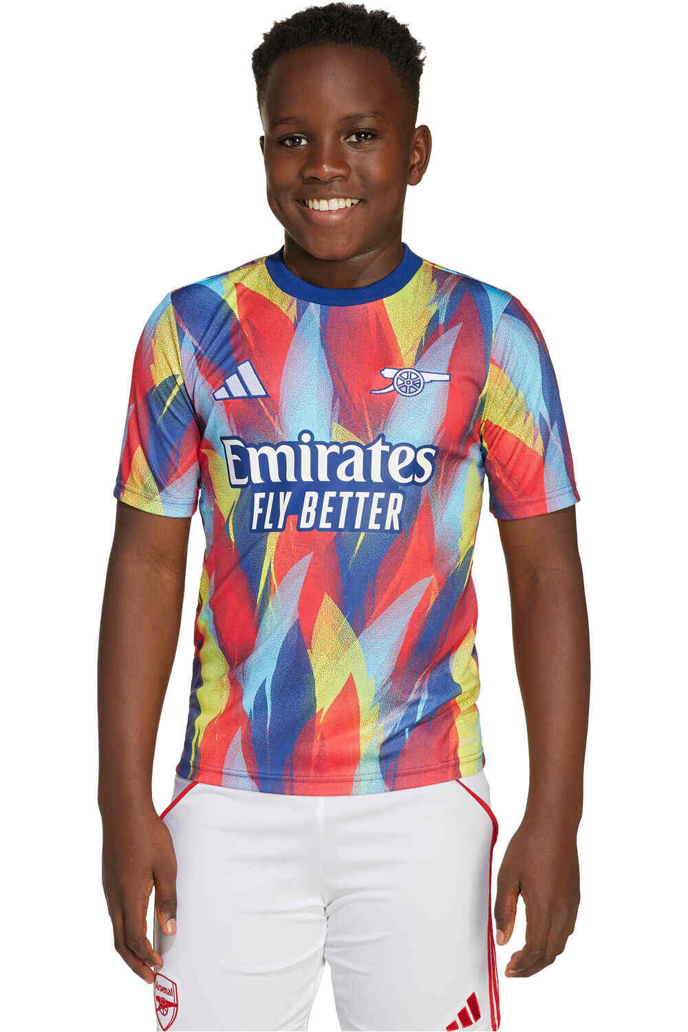 adidas camiseta entrenamiento niño PRE-PARTIDOL ARSENAL 25/26 vista frontal