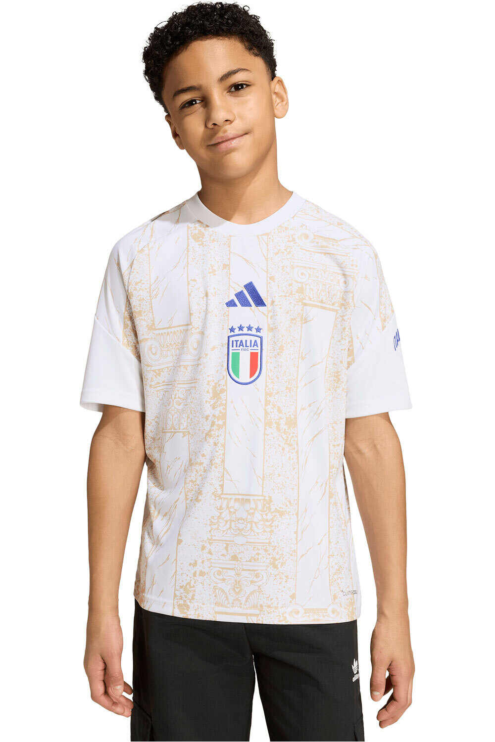 adidas camiseta entrenamiento niño PRIMERA EQUIPACIN ITALIA 26 vista frontal