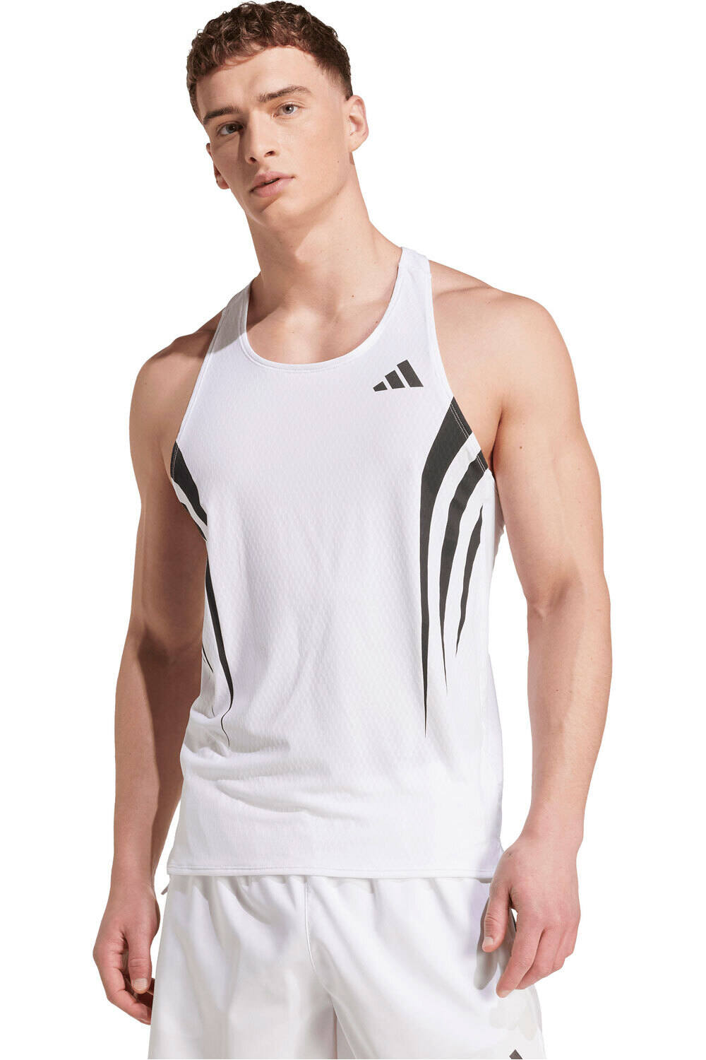 adidas camiseta entrenamiento tirantes hombre ADIZERO ARCHIVE vista frontal