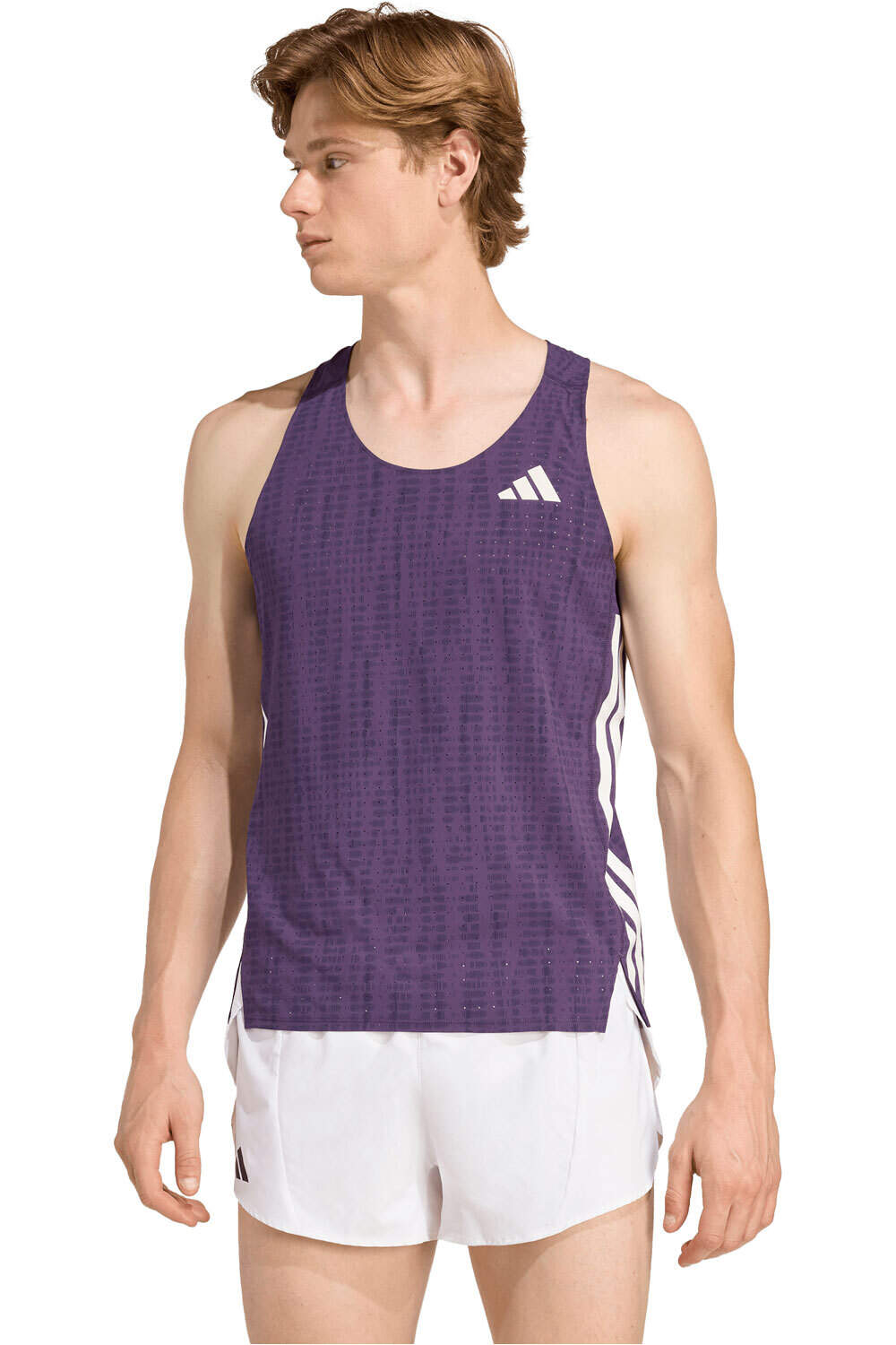 adidas camiseta entrenamiento tirantes hombre ADIZERO SNGLT M vista frontal