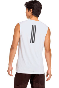 adidas camiseta fitness hombre D4T POWER 3 BANDAS vista trasera