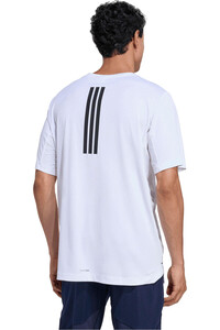 adidas camiseta fitness hombre D4T POWER 3 STRIPES vista trasera