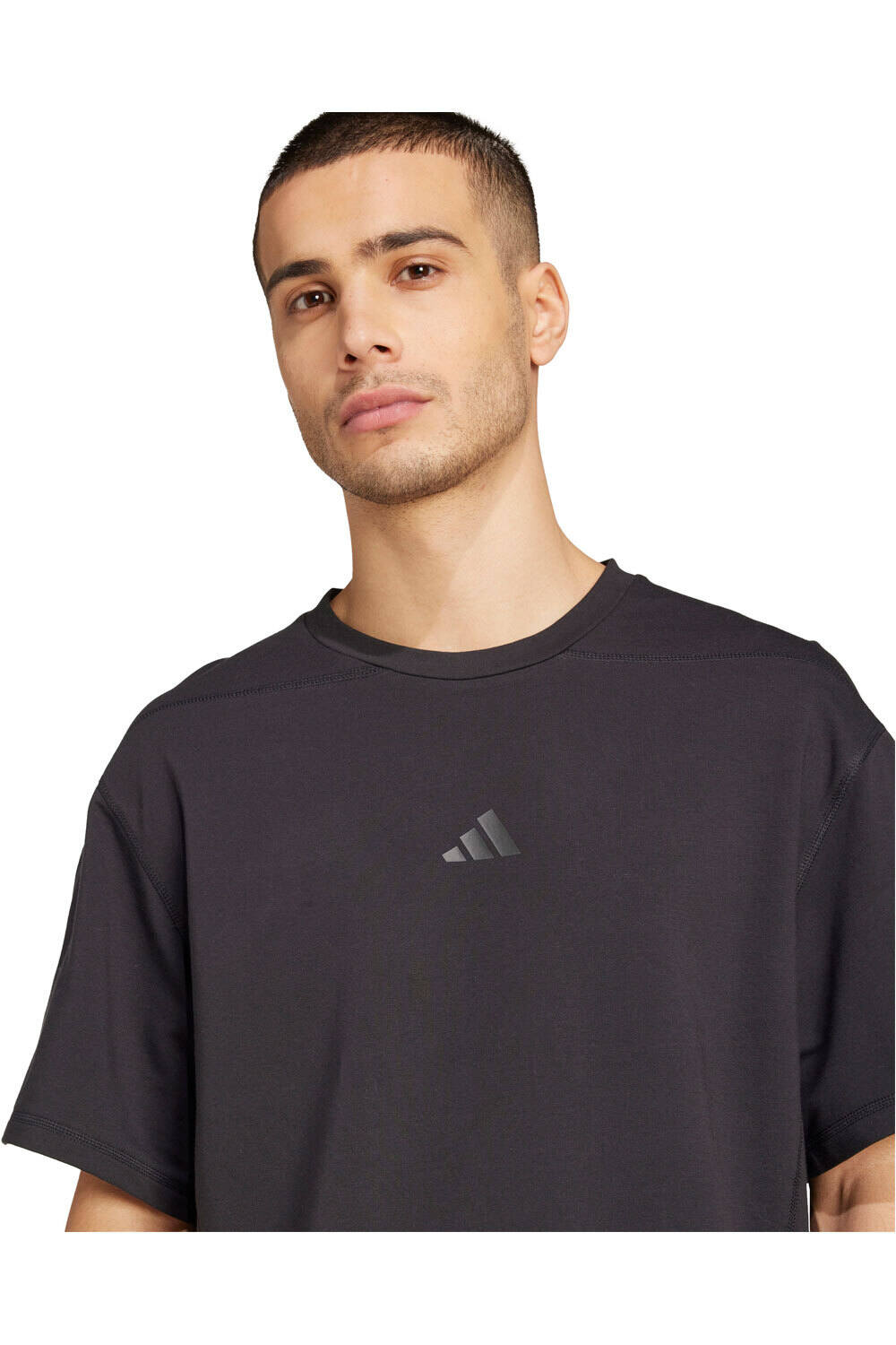 adidas camiseta fitness hombre D4T WORKOUT FRENCH TERRY vista detalle