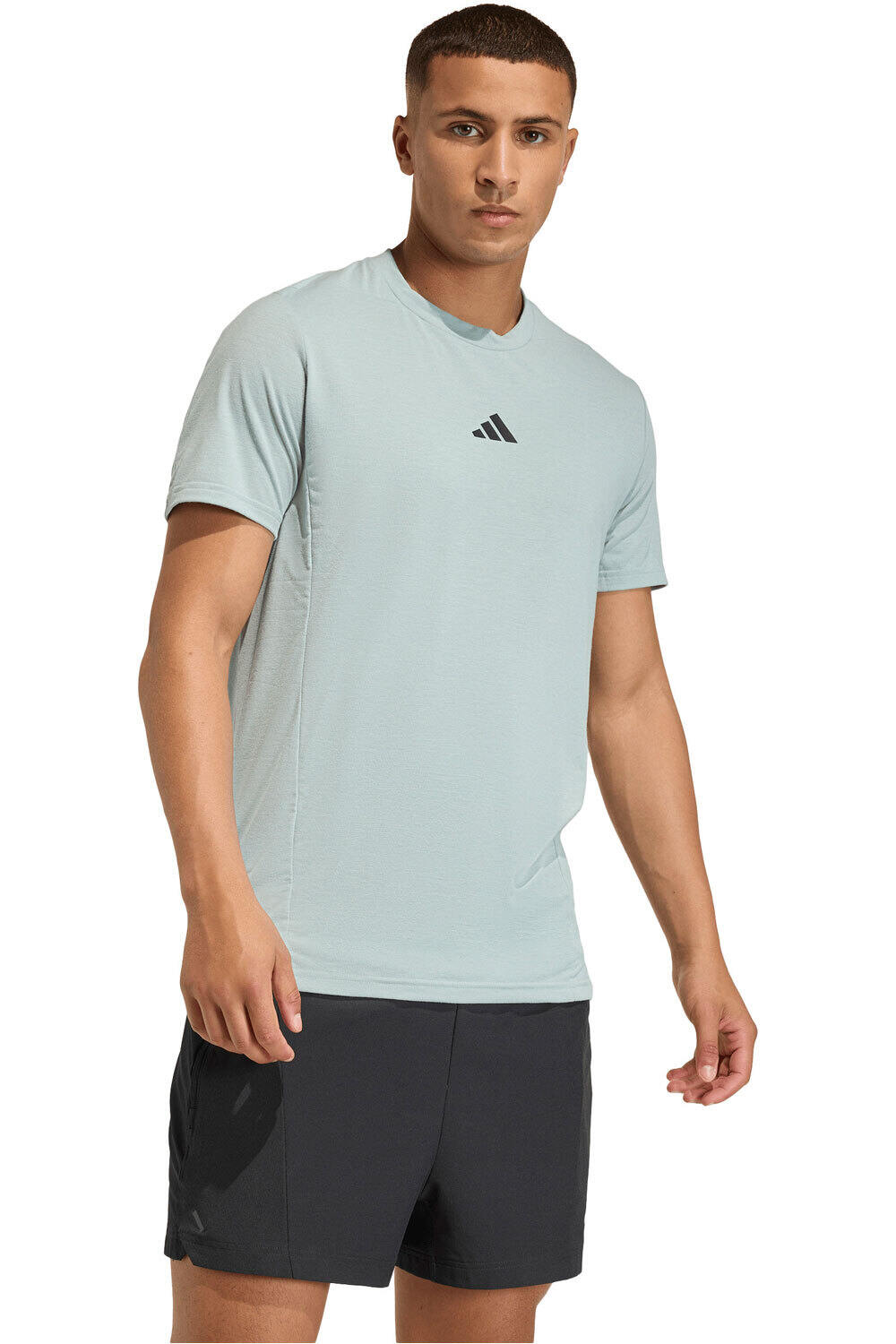 adidas camiseta fitness hombre DESIGNED FOR TRAINING WORKOUT vista frontal
