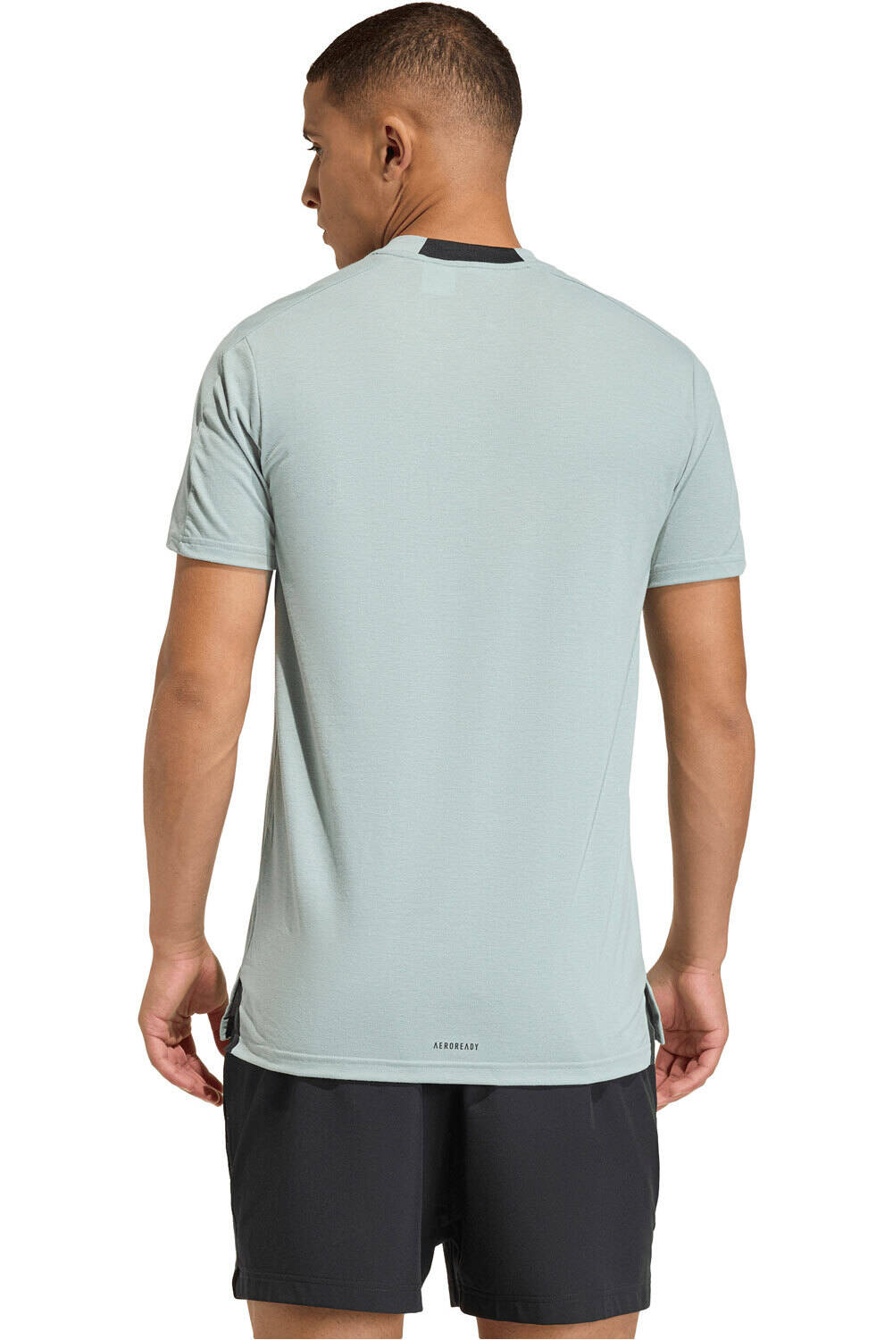 adidas camiseta fitness hombre DESIGNED FOR TRAINING WORKOUT vista trasera