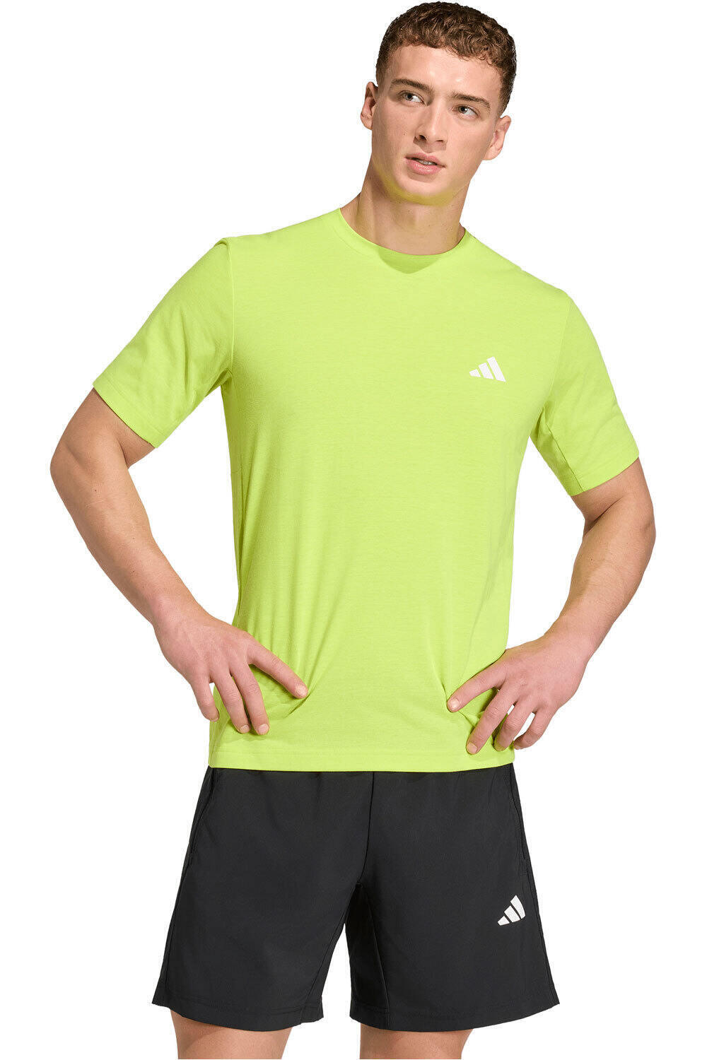 adidas camiseta fitness hombre ENTRENAMIENTO ESSENTIALS FEELREADY vista frontal