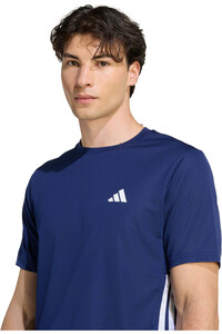 adidas camiseta fitness hombre ESSENTIALS BASE 3 STRIPES vista detalle