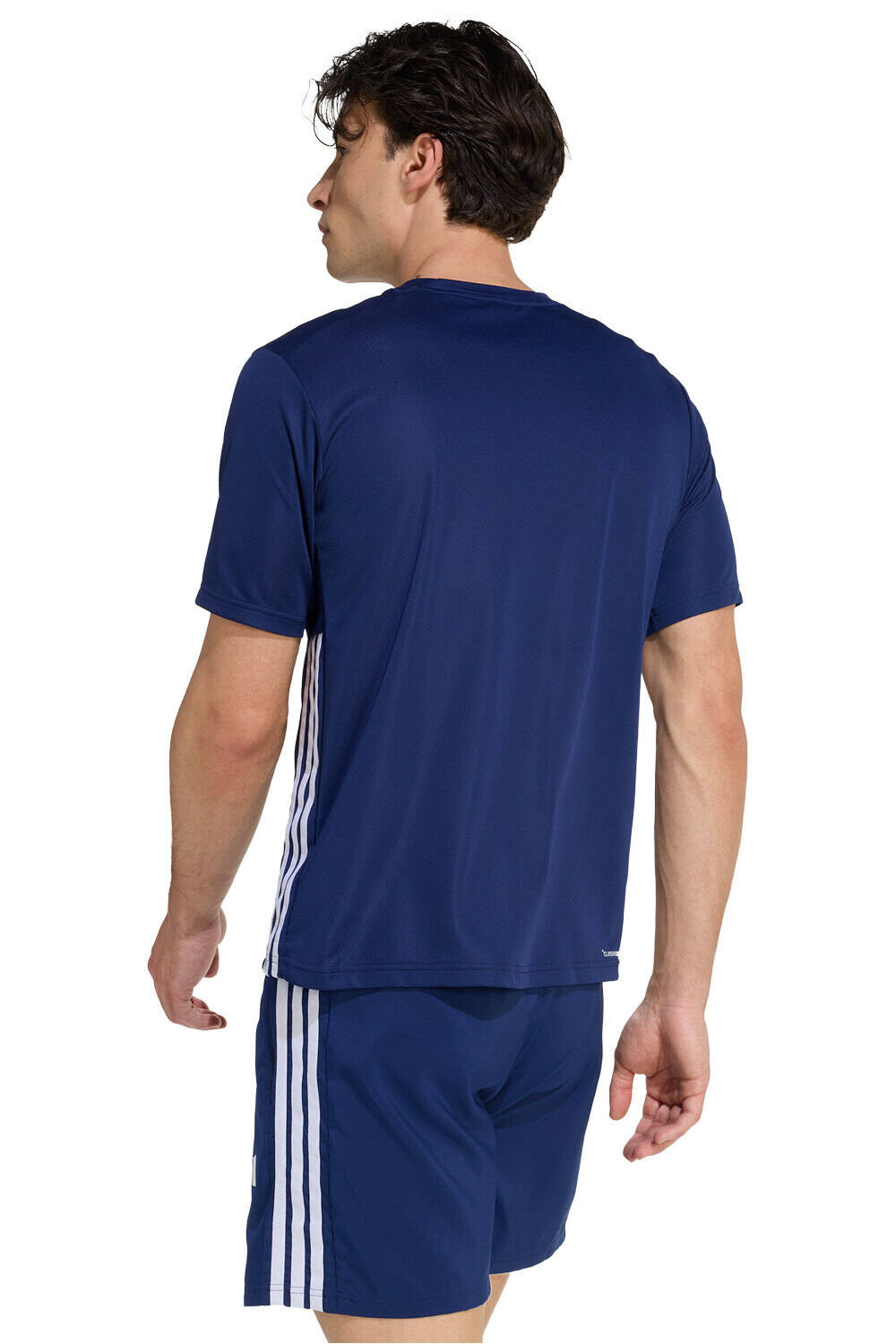 adidas camiseta fitness hombre ESSENTIALS BASE 3 STRIPES vista trasera