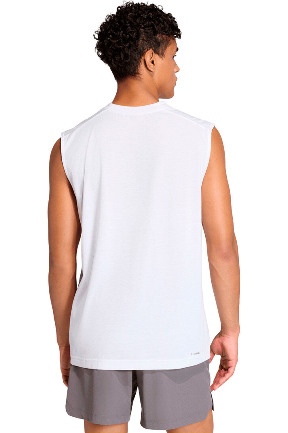 adidas camiseta fitness hombre ESSENTIALS FEELREADY vista trasera
