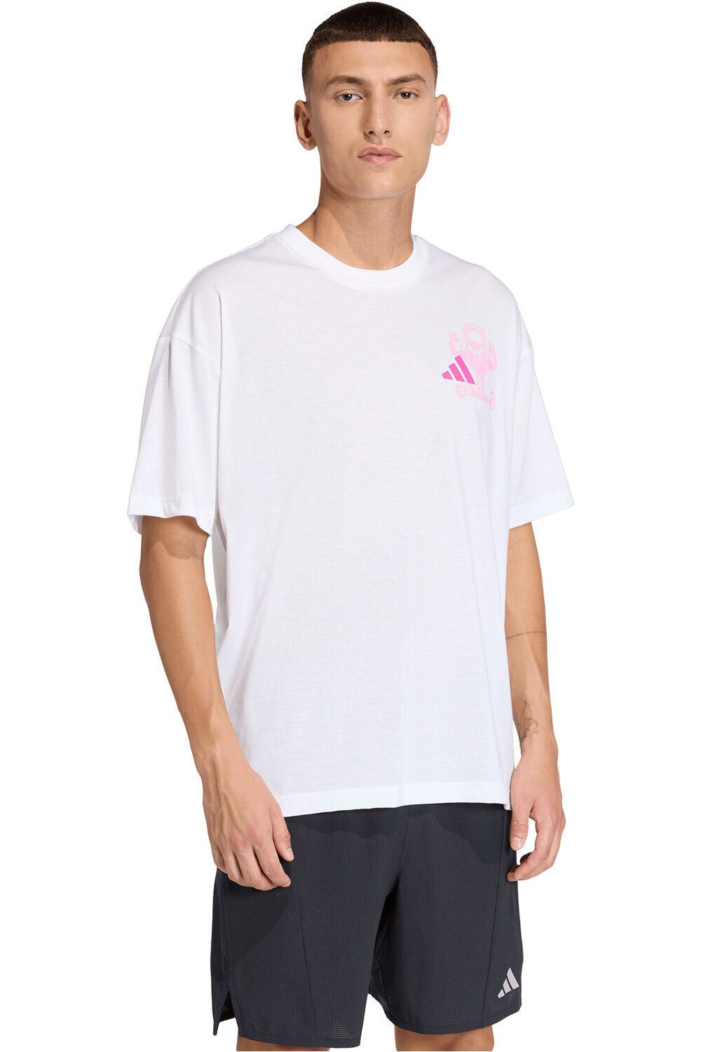 adidas camiseta fitness hombre ESTAMPADA ENTRENAMIENTO CLIMACOOL FUN vista frontal