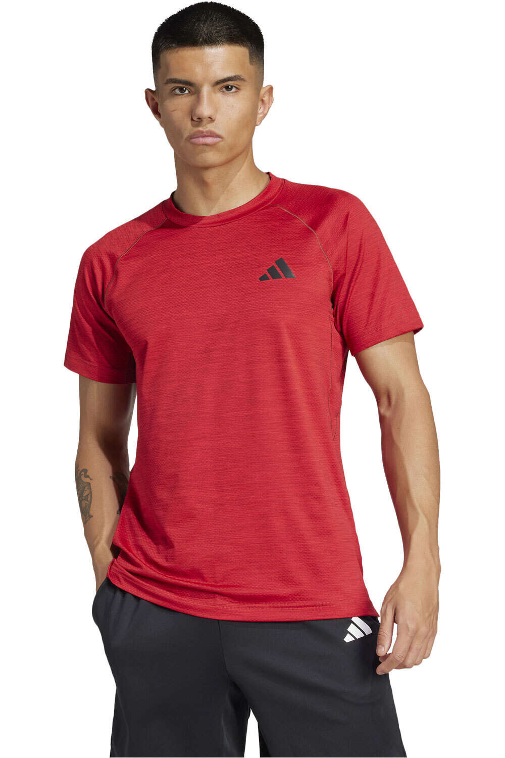 adidas camiseta fitness hombre GYM+ TEE vista frontal