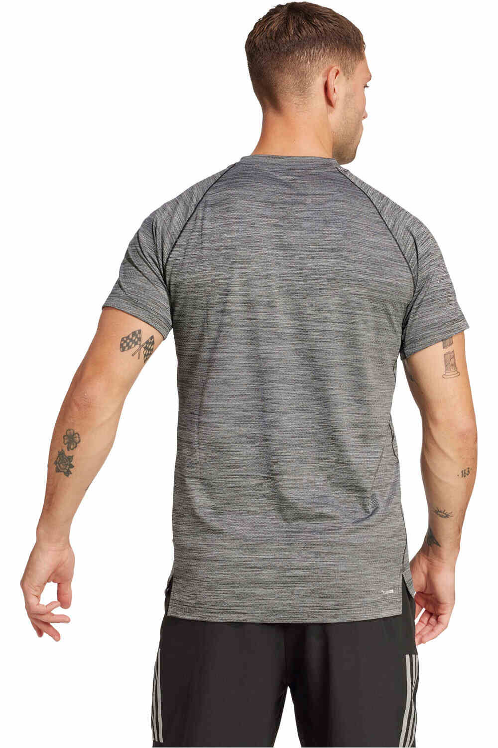 adidas camiseta fitness hombre GYM+ vista trasera