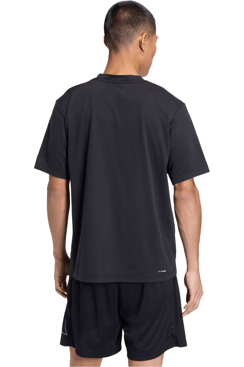adidas camiseta fitness hombre LOGOTIPO ESSENTIALS FEELREADY vista trasera
