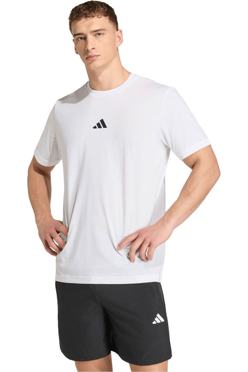 adidas camiseta fitness hombre M TECH G T vista frontal