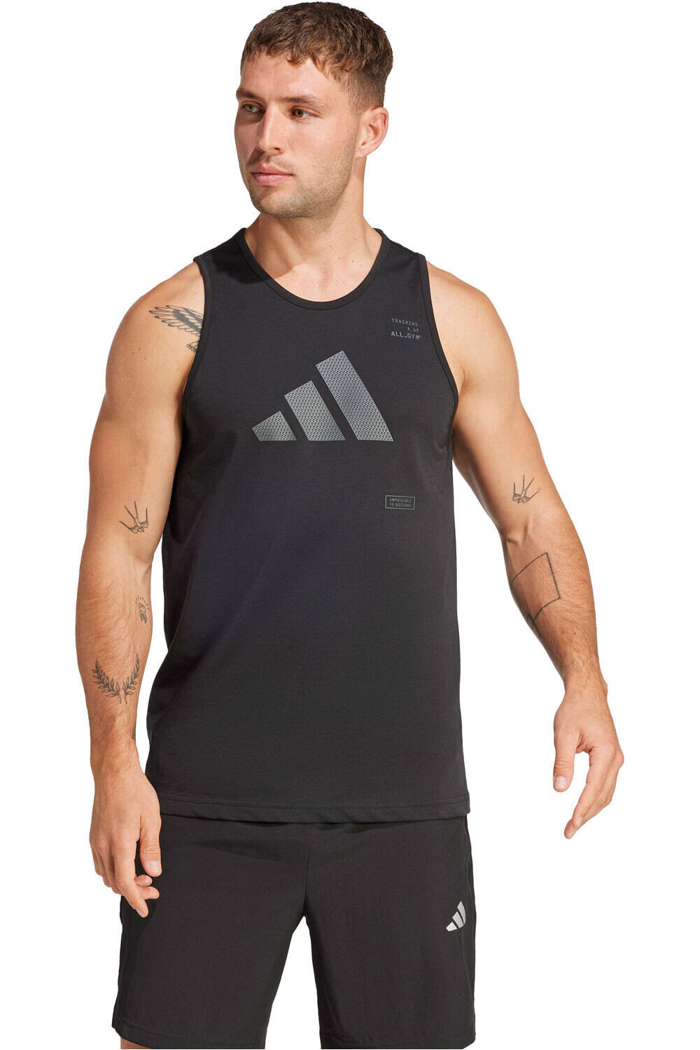 adidas camiseta fitness hombre M TR CAT G TK vista frontal