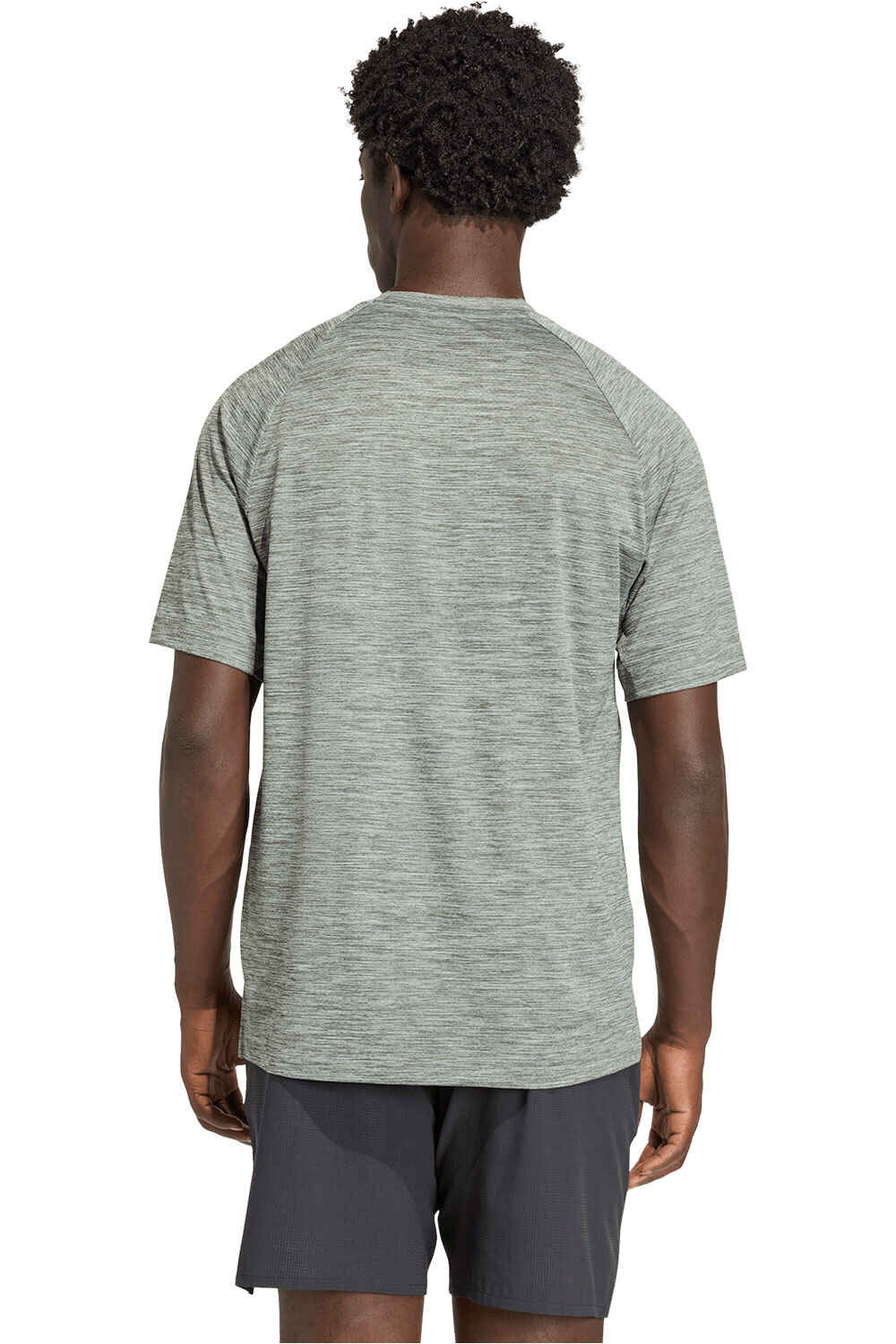 adidas camiseta fitness hombre TECH ESSENTIALS WORKOUT vista trasera