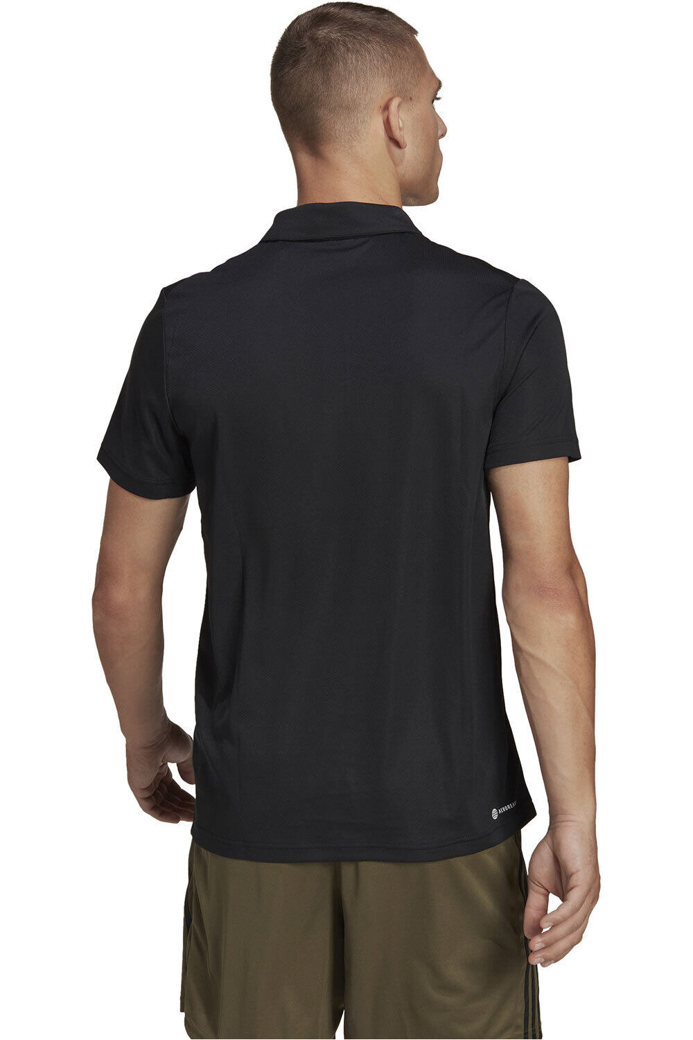 adidas camiseta fitness hombre TR-ES BASE POLO vista trasera