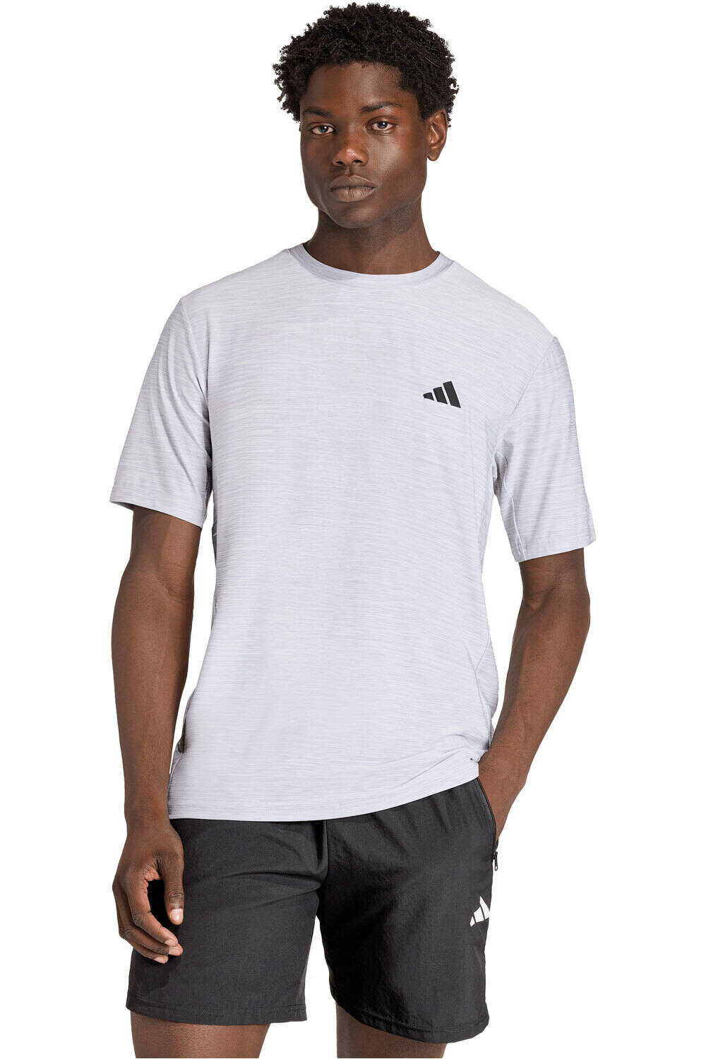 adidas camiseta fitness hombre WORKOUT ESSENTIALS FLEX vista frontal