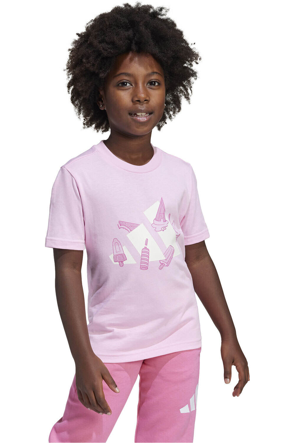adidas camiseta junior niña LK L ICE TEE vista frontal