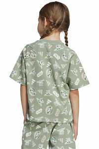 adidas camiseta junior niña LK SW MNDO T vista trasera