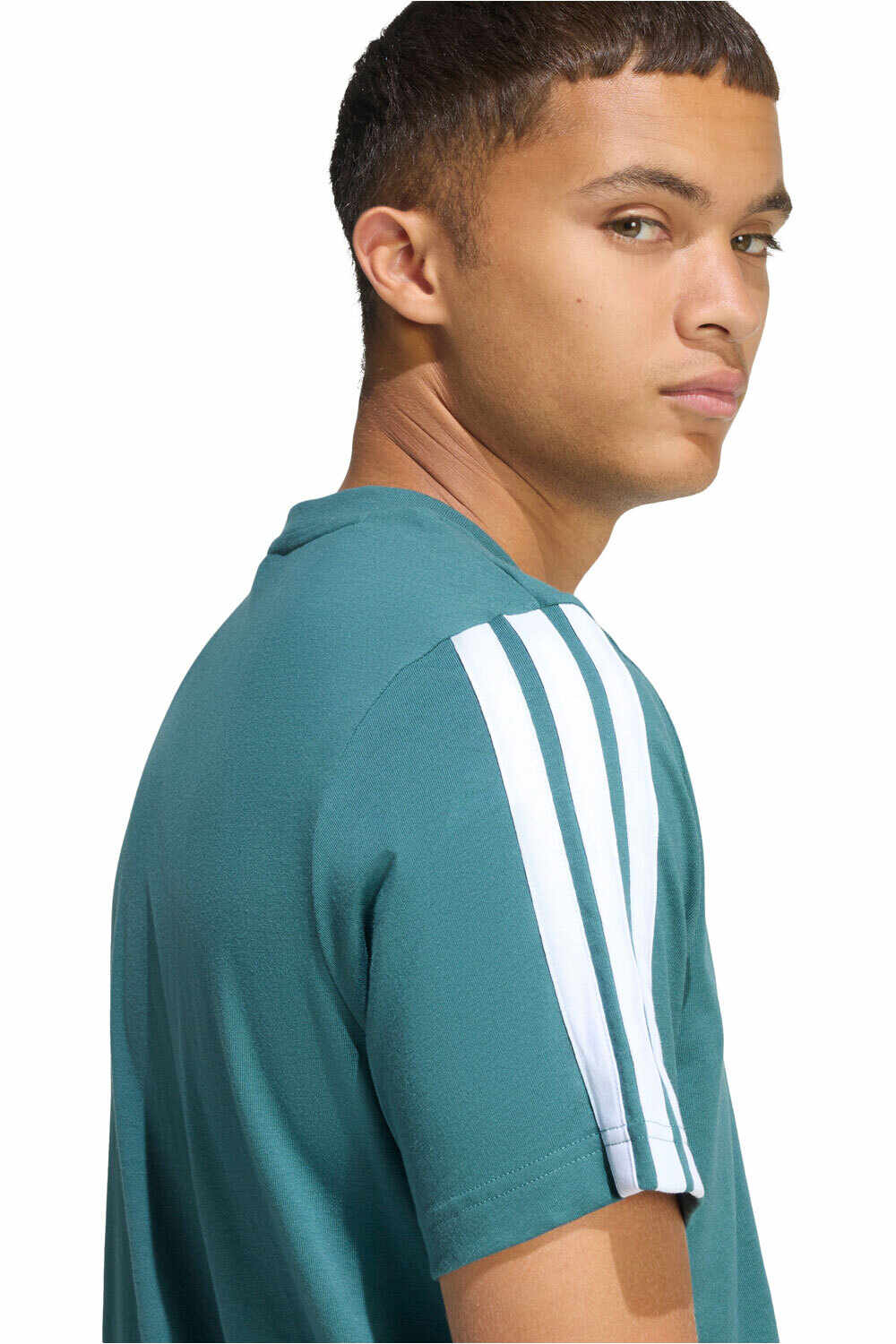 adidas camiseta manga corta hombre 3 BANDAS vista detalle