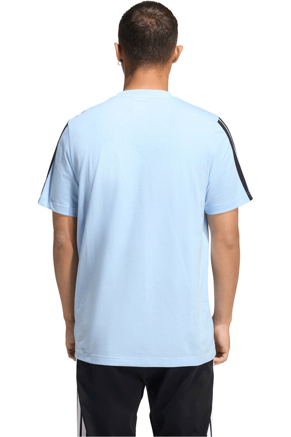 adidas camiseta manga corta hombre 3 BANDAS vista trasera