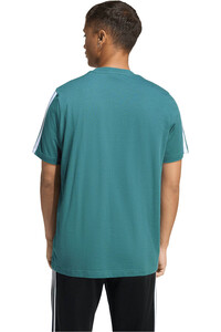 adidas camiseta manga corta hombre 3 BANDAS vista trasera