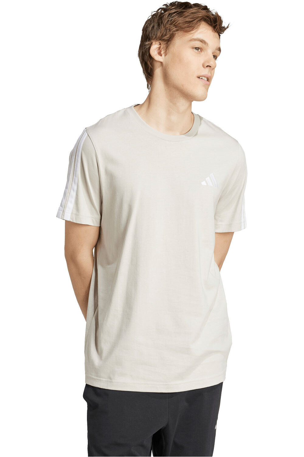 adidas camiseta manga corta hombre 3-STRIPES vista detalle
