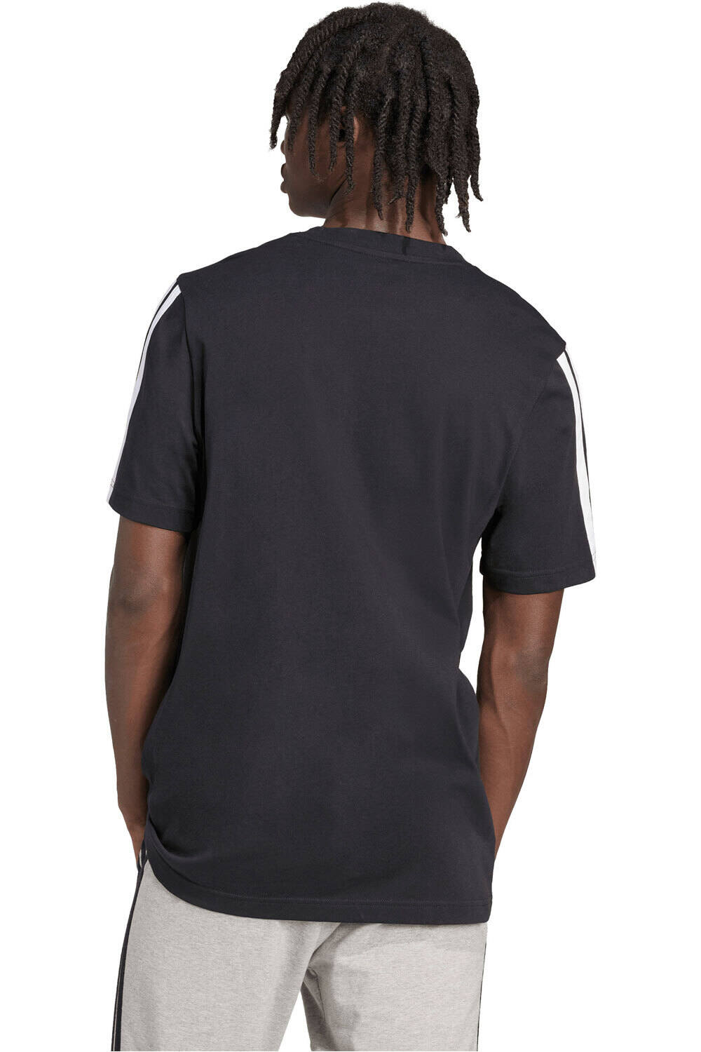 adidas camiseta manga corta hombre 3-STRIPES vista trasera