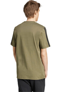 adidas camiseta manga corta hombre 3-STRIPES vista trasera