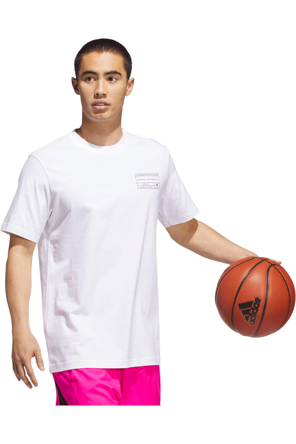 adidas camiseta manga corta hombre BASKETBALL GRAPHIC vista detalle