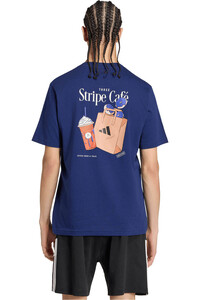 adidas camiseta manga corta hombre Camiseta Coffee Cafe Donut Bag Graphic vista trasera
