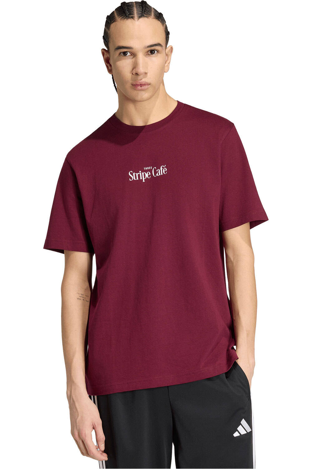 adidas camiseta manga corta hombre CAMISETA COFFEE CAFE DONUT BAG vista frontal